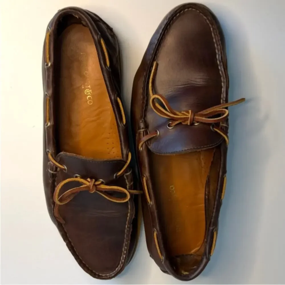 VGUC Rancourt & Co. Gilman Camp Moc Heritage Brown Made in Maine USA 12 Wide EE